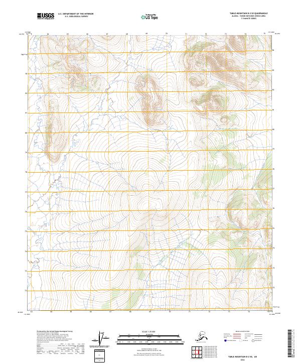 Table Mountain B-2 SE, AK — USGS 7.5-minute topo (2024)
