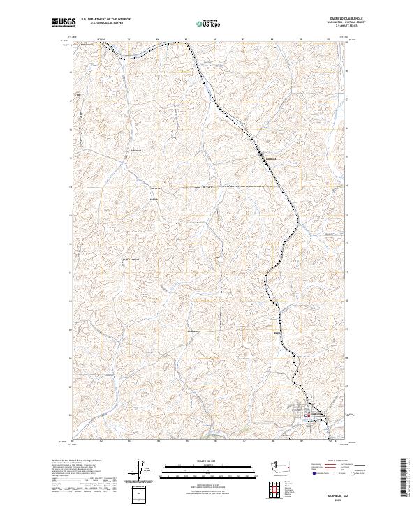 Garfield, WA — USGS 7.5-minute topo (2023)