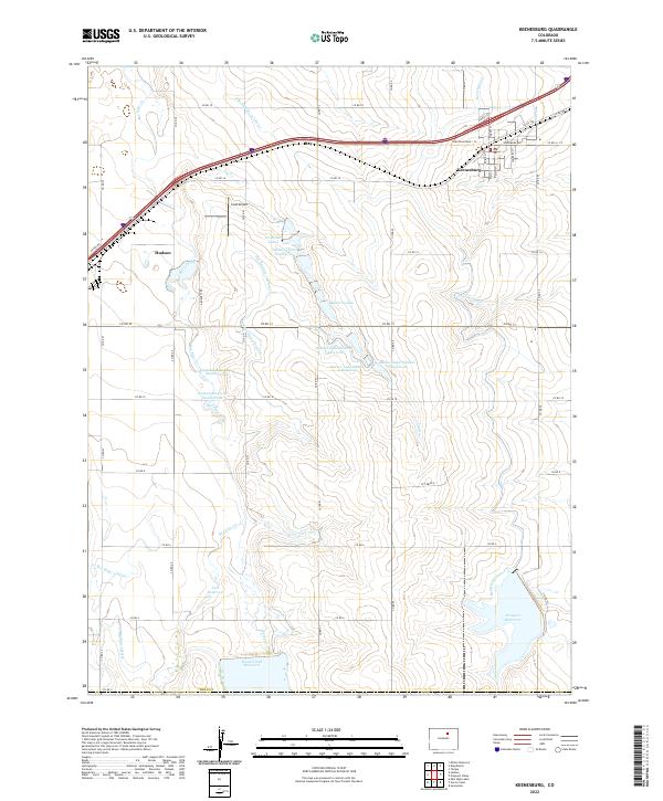 Keenesburg, CO — USGS 7.5-minute topo (2022)