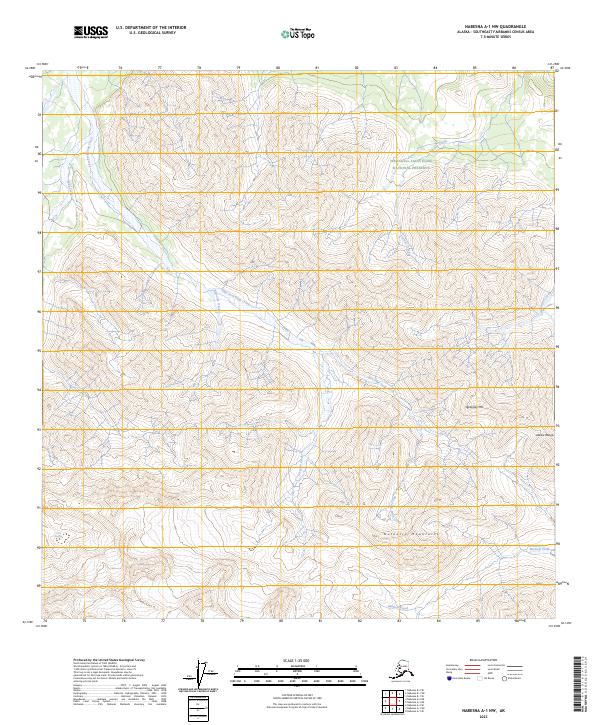 Nabesna A-1 NW, AK — USGS 7.5-minute topo (2023)