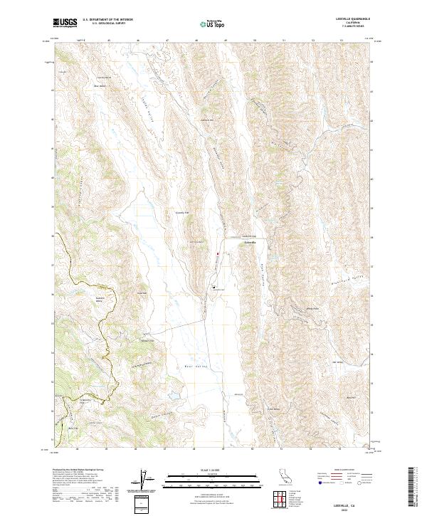 Leesville, CA — USGS 7.5-minute topo (2022)