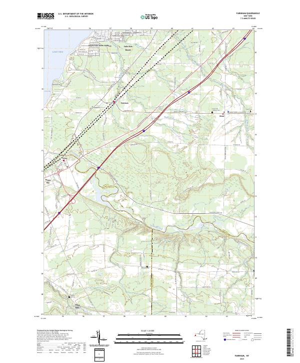 Farnham, NY — USGS 7.5-minute topo (2023)