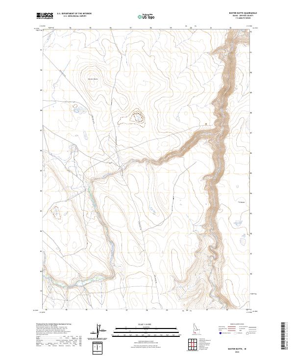 Buster Butte, ID — USGS 7.5-minute topo (2024)