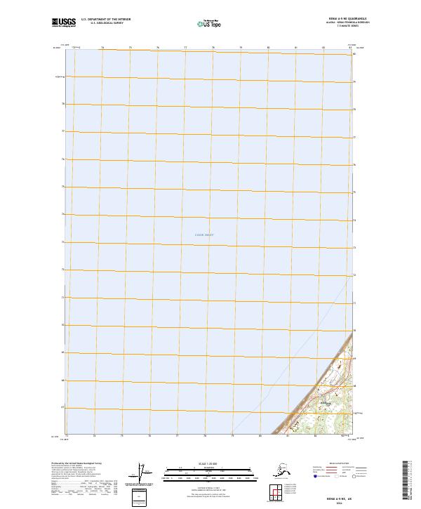 Kenai A-5 NE, AK — USGS 7.5-minute topo (2024)