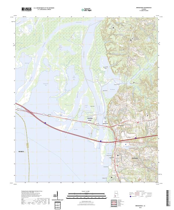 Bridgehead, AL — USGS 7.5-minute topo (2024)