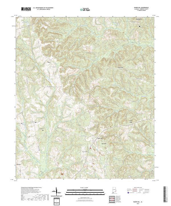 Baker Hill, AL — USGS 7.5-minute topo (2024)