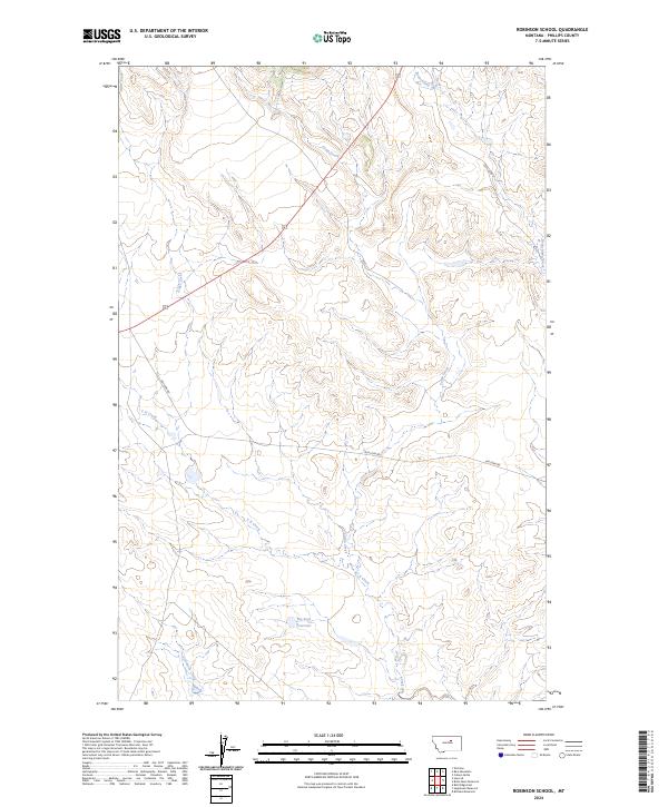 Robinson School, MT — USGS 7.5-minute topo (2024)