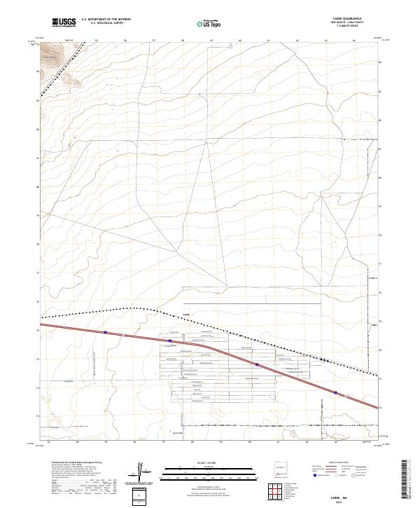 Carne, NM — USGS 7.5-minute topo (2023)