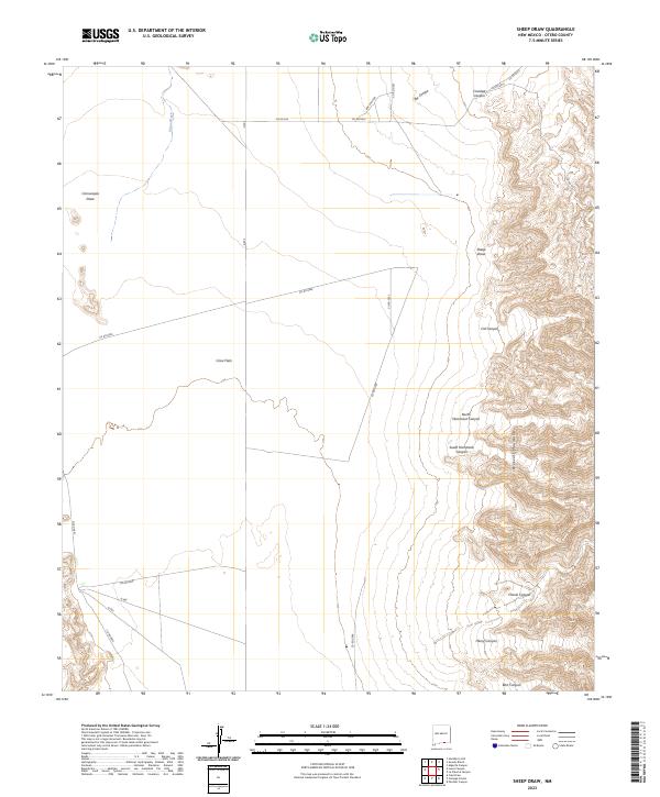 Sheep Draw, NM — USGS 7.5-minute topo (2023)