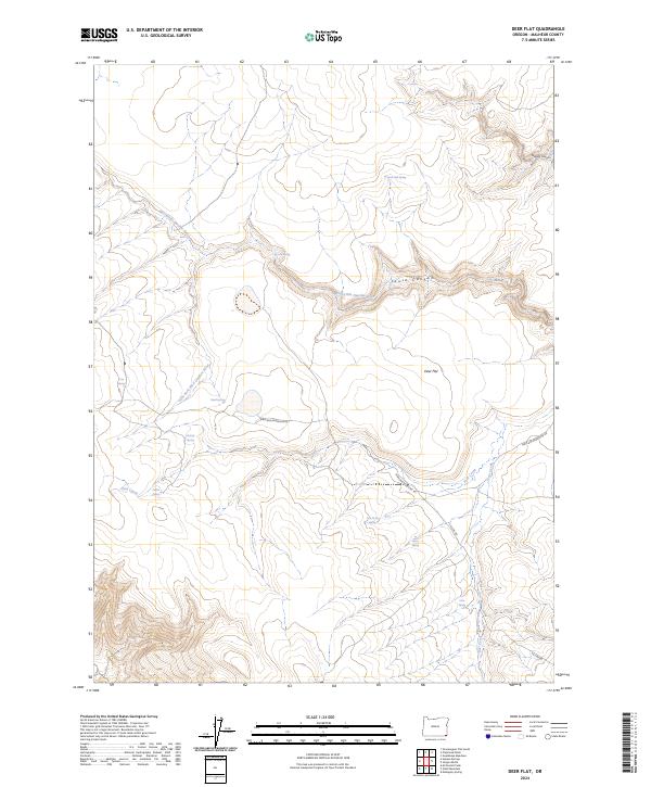 Deer Flat, OR — USGS 7.5-minute topo (2024)