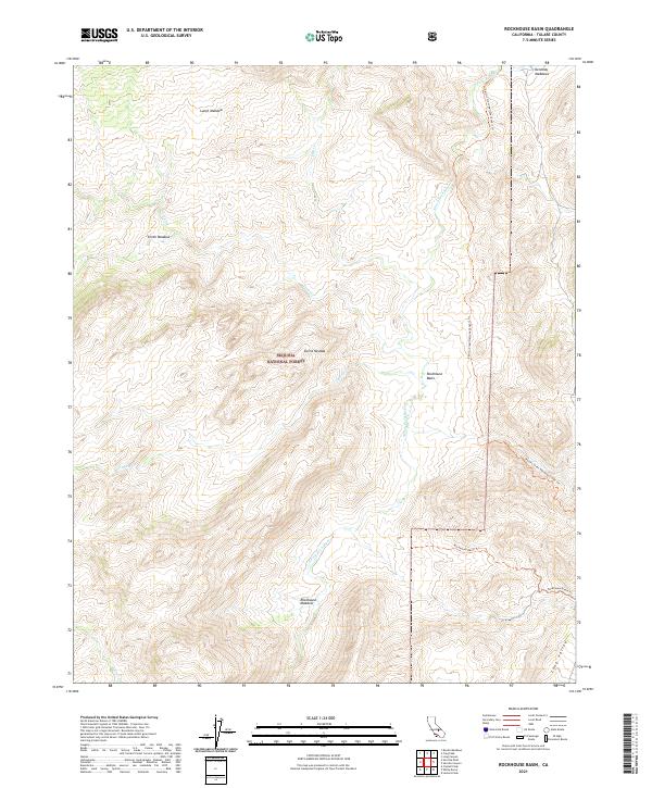 Rockhouse Basin, CA — USGS 7.5-minute topo (2021)
