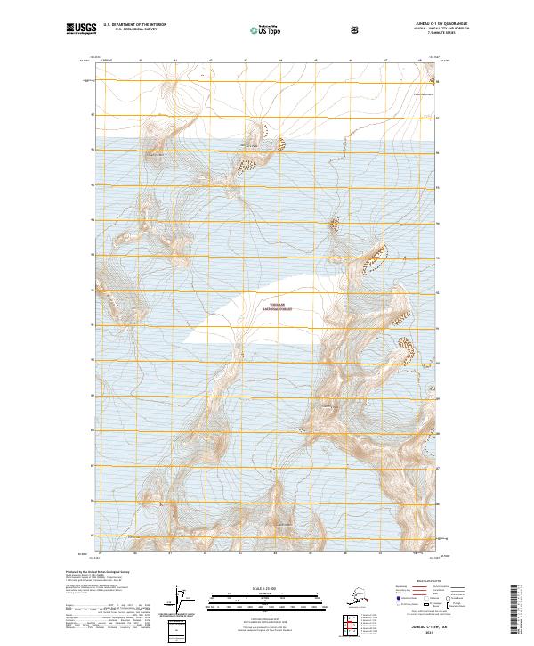 Juneau C-1 SW, AK — USGS 7.5-minute topo (2021)