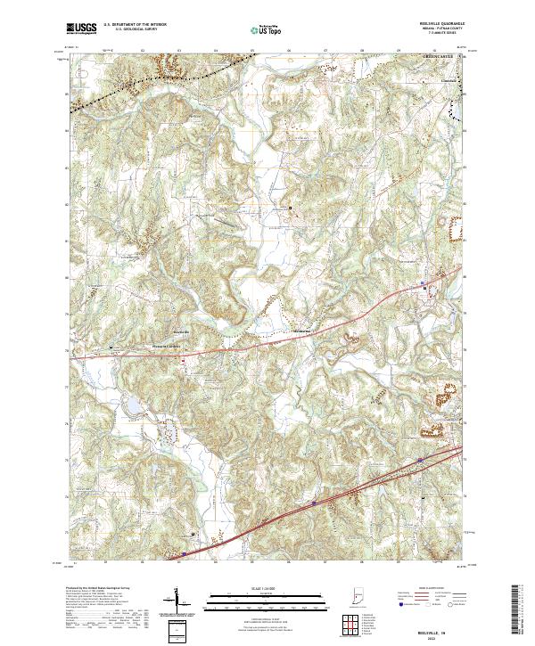 Reelsville, IN — USGS 7.5-minute topo (2022)