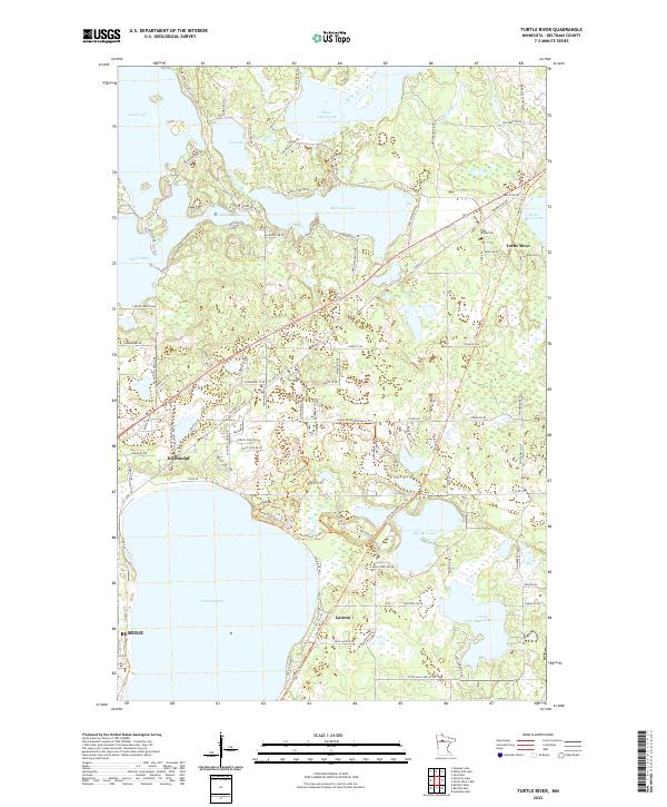 Turtle River, MN — USGS 7.5-minute topo (2022)
