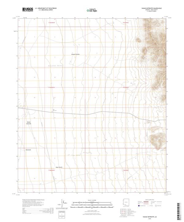 Wahak Hotrontk, AZ — USGS 7.5-minute topo (2026)