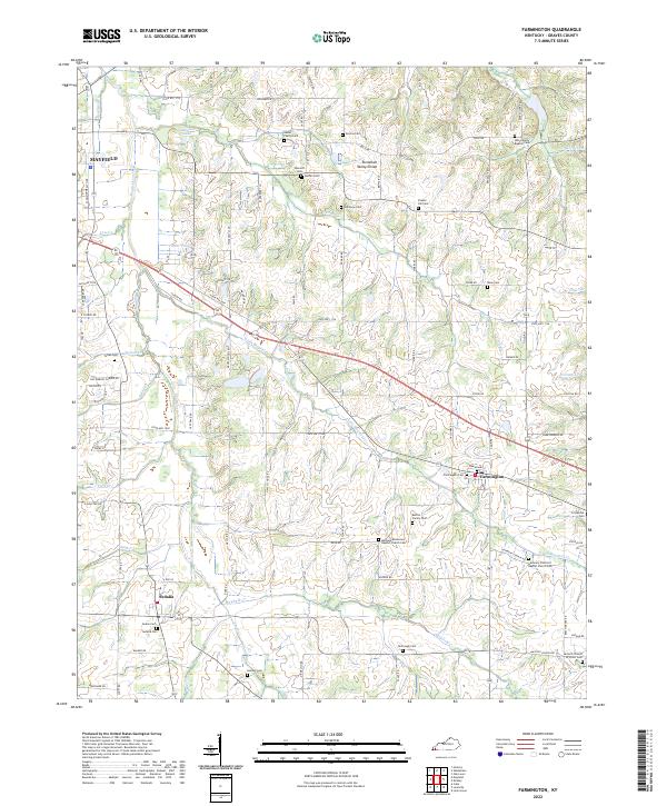 Farmington, KY — USGS 7.5-minute topo (2022)