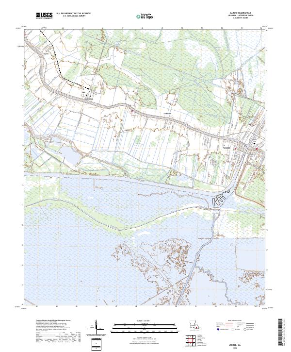 Larose, LA — USGS 7.5-minute topo (2024)