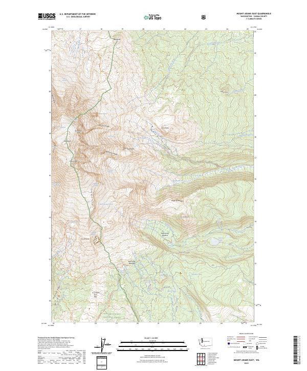 Mount Adams East, WA — USGS 7.5-minute topo (2023)