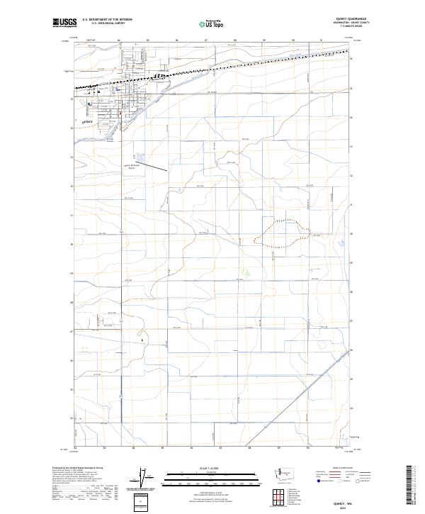 Quincy, WA — USGS 7.5-minute topo (2023)