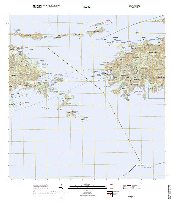 Cruz Bay, VI — USGS 7.5-minute topo (2024)