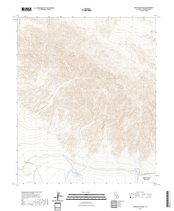 Orocopia Canyon, CA — USGS 7.5-minute topo (2021)
