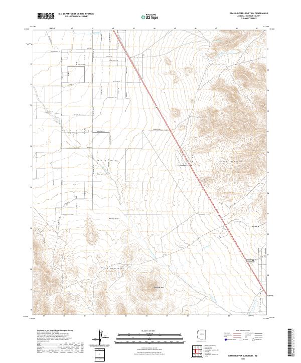 Grasshopper Junction, AZ — USGS 7.5-minute topo (2021)
