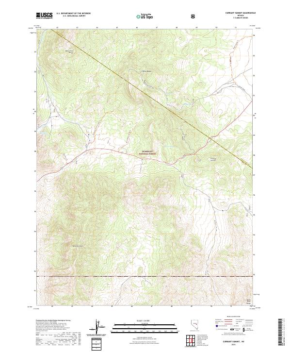 Currant Summit, NV — USGS 7.5-minute topo (2021)