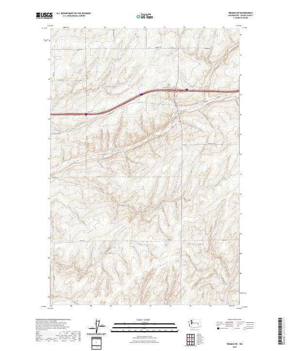 Reiman SW, WA — USGS 7.5-minute topo (2023)