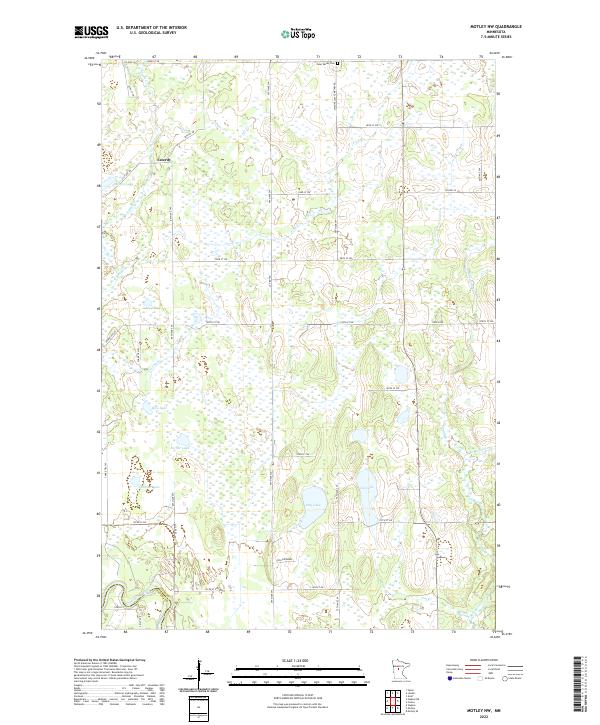 Motley NW, MN — USGS 7.5-minute topo (2022)