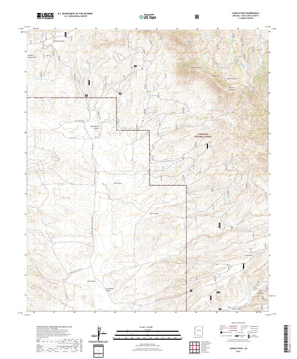 Canelo Pass, AZ — USGS 7.5-minute topo (2021)