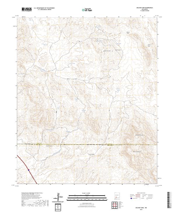 McLeod Tank, NM — USGS 7.5-minute topo (2023)