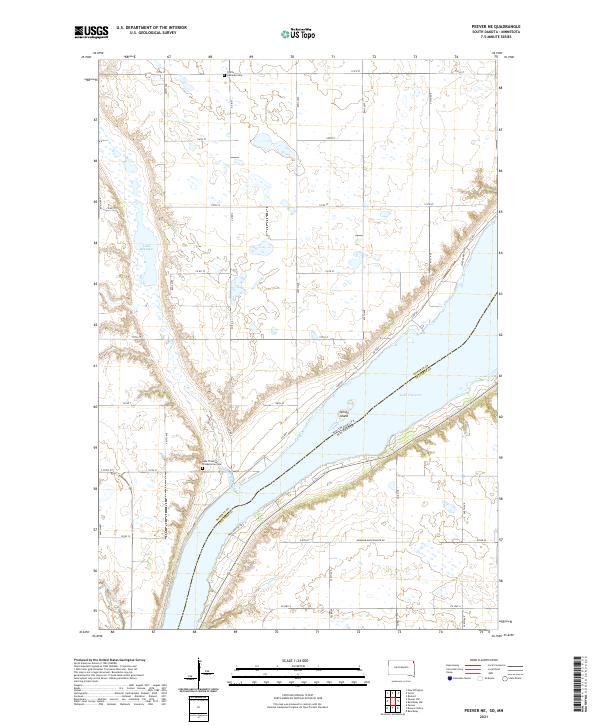 Peever NE, SD-MN — USGS 7.5-minute topo (2021)