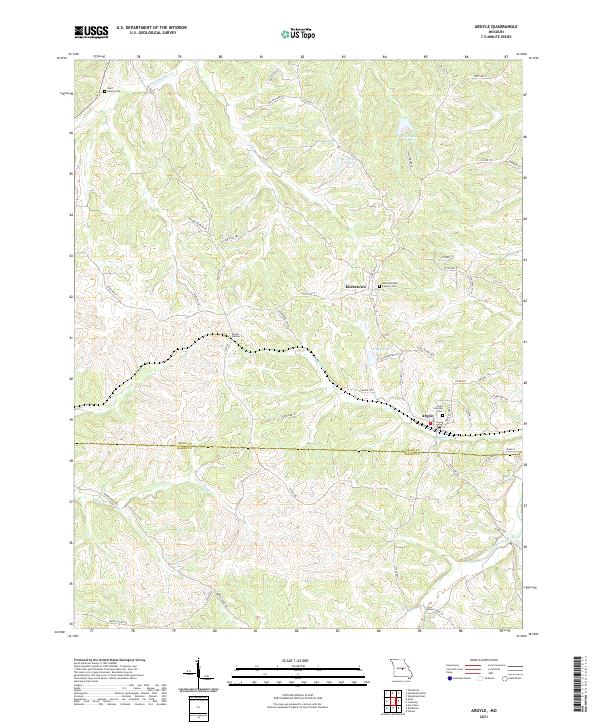 Argyle, MO — USGS 7.5-minute topo (2021)