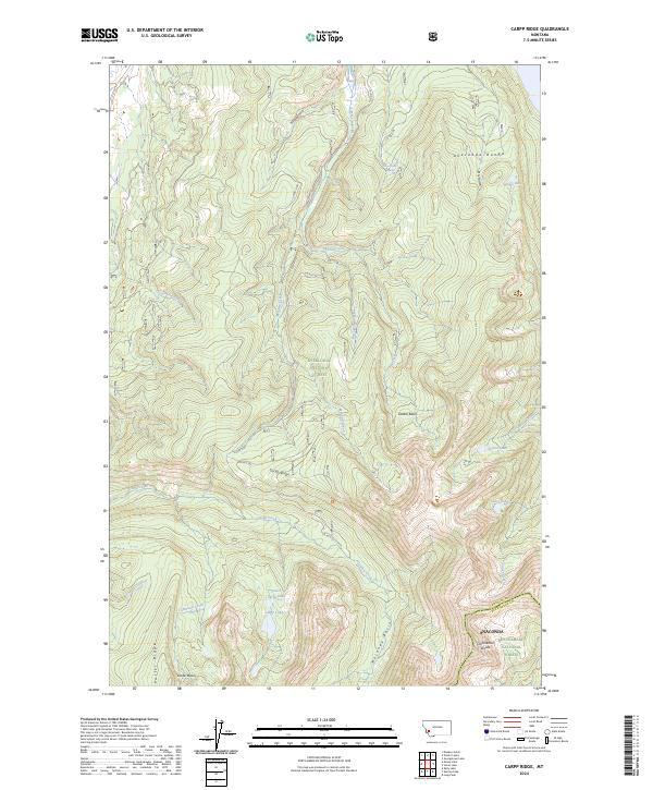 Carpp Ridge, MT — USGS 7.5-minute topo (2024)