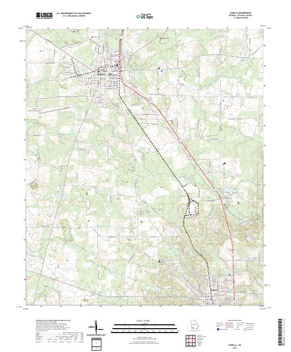 Camilla, GA — USGS 7.5-minute topo (2024)