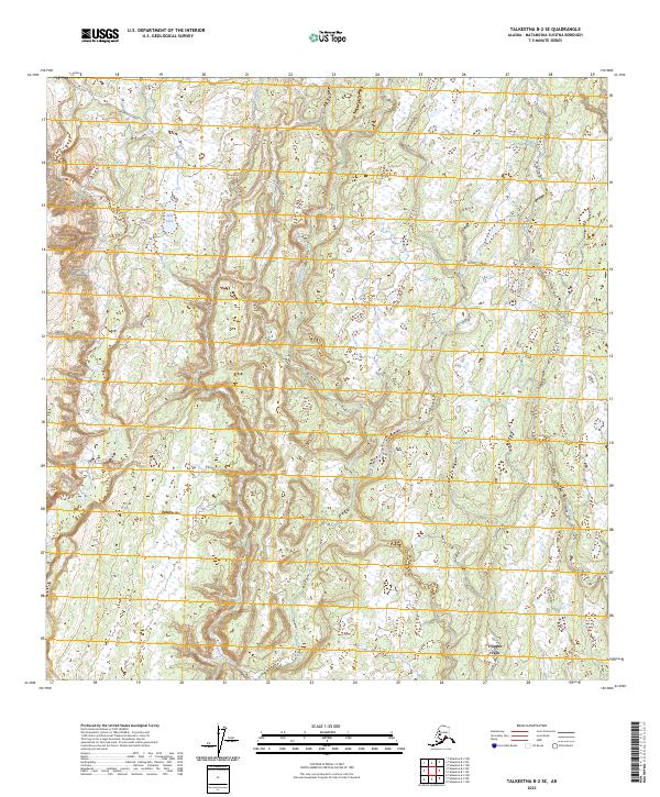 Talkeetna B-2 SE, AK — USGS 7.5-minute topo (2023)