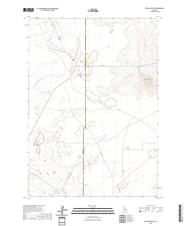 Circular Butte, ID — USGS 7.5-minute topo (2023)