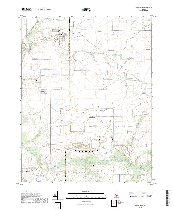 Saint Libory, IL — USGS 7.5-minute topo (2024)