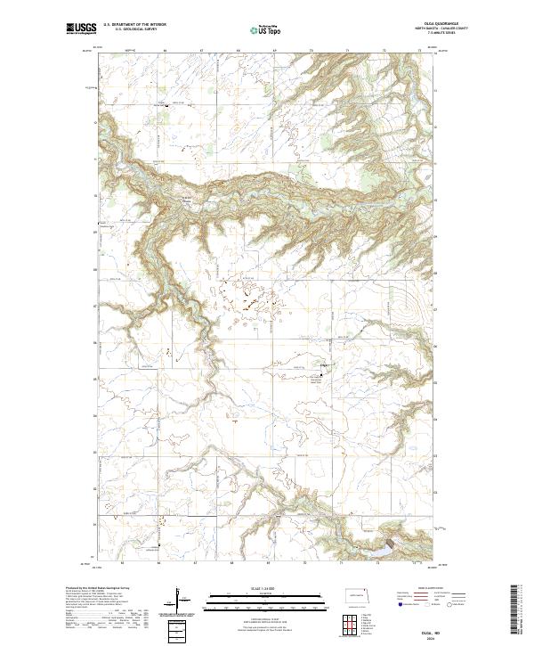 Olga, ND — USGS 7.5-minute topo (2024)