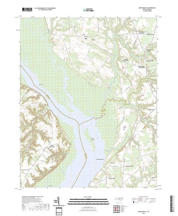 Mintonsville, NC — USGS 7.5-minute topo (2022)