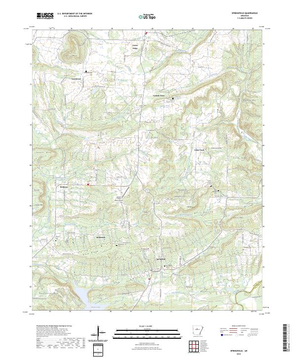 Springfield, AR — USGS 7.5-minute topo (2024)