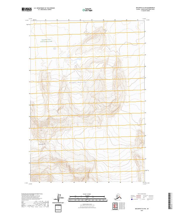 McCarthy D-6 SW, AK — USGS 7.5-minute topo (2023)