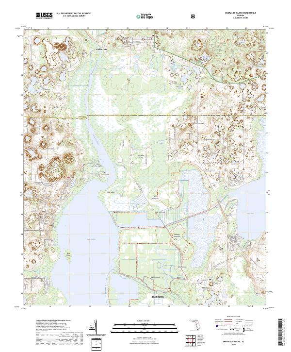 Emeralda Island, FL — USGS 7.5-minute topo (2024)