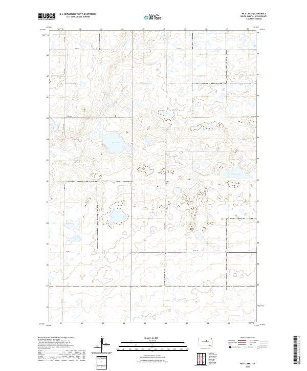 Rice Lake, SD — USGS 7.5-minute topo (2021)