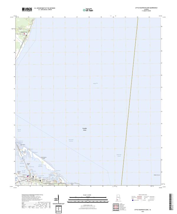 Little Dauphin Island, AL — USGS 7.5-minute topo (2024)