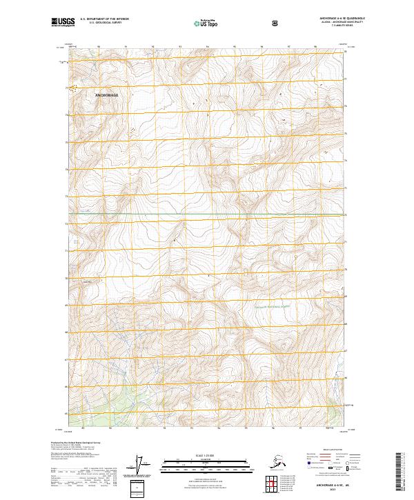 Anchorage A-6 SE, AK — USGS 7.5-minute topo (2023)