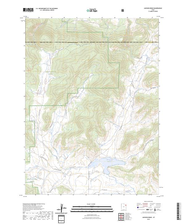 Jackson Draw, UT — USGS 7.5-minute topo (2023)
