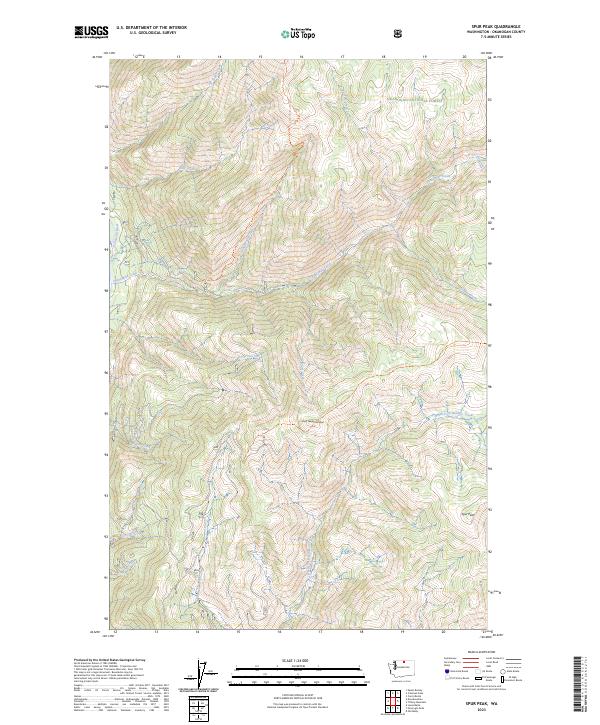 Spur Peak, WA — USGS 7.5-minute topo (2023)