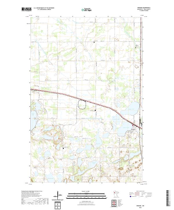 Erskine, MN — USGS 7.5-minute topo (2022)