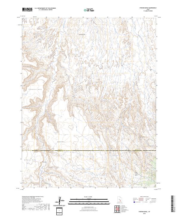 Stevens Mesa, UT — USGS 7.5-minute topo (2023)